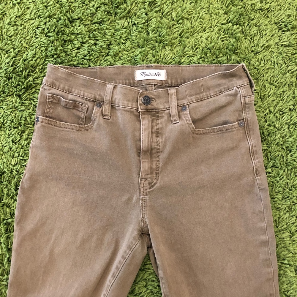 Madewell Green High Rise Skinny Jeans